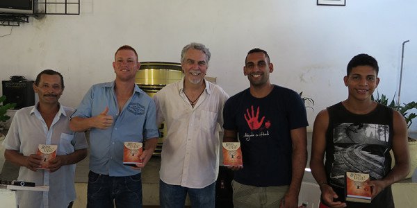 This week at Christland – prayers for Rodolfo This week's devotional winners: (L to R) João Angelo, Diego, Marlon, and Rodolfo