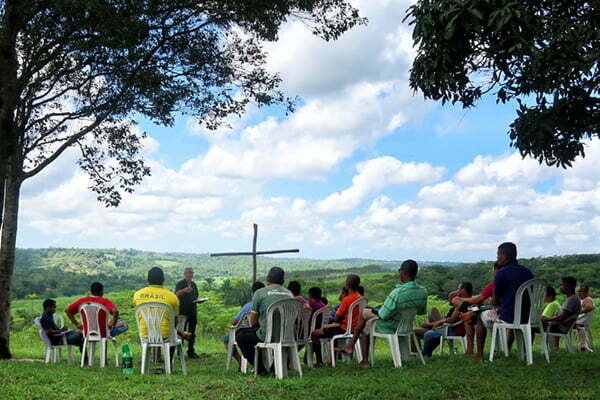 The Two Cups Dennis teaching at Christland