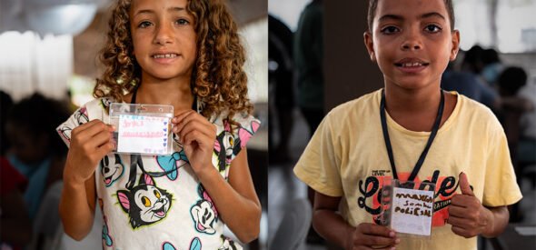 Joice dreams of becoming a teacher and Marcos wants to be a police officer.