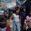 Our teens arriving back from camp last weekend.